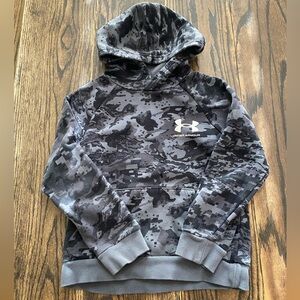 Under Armour Gray and Black Camo Hoodie